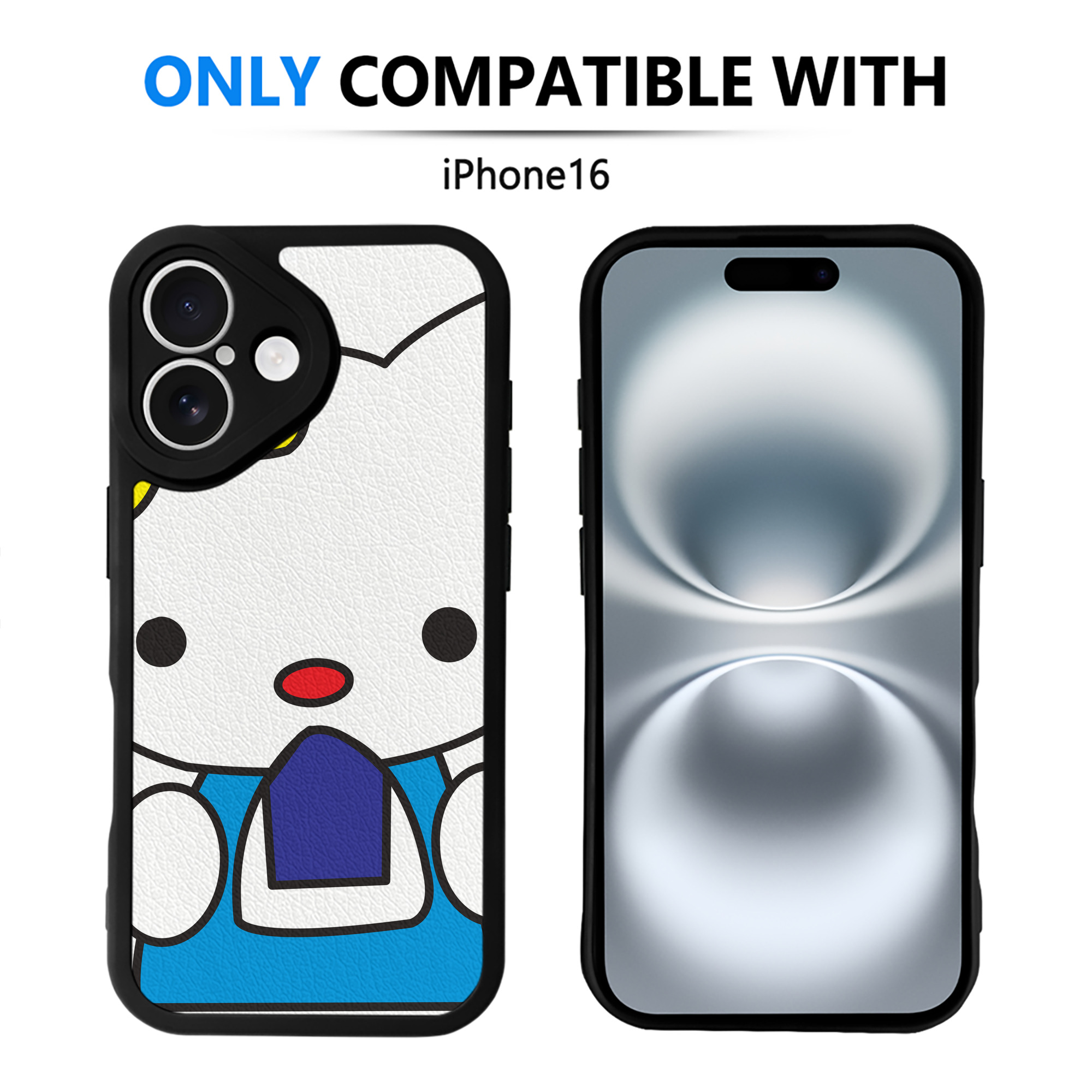 （画像用） Hello Kitty ハローキティ 【iPhone 16シリーズ対応】シリコンスマホケース（レザー調） 材質：シリコン